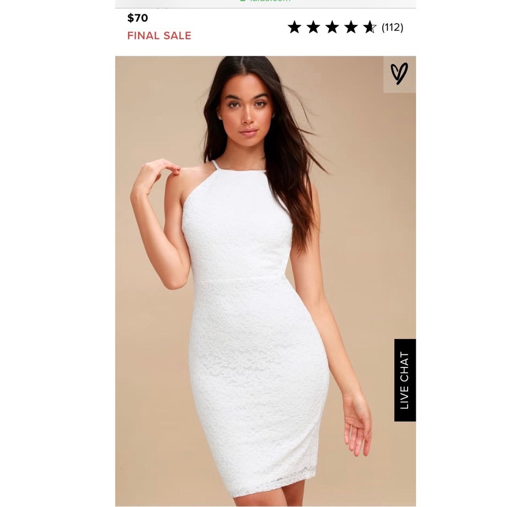 NWT Magic of Love White Lace Bodycon Dress - Lulus